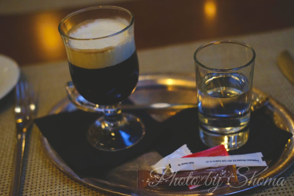 ARAZ Restaurant Irish coffee